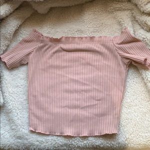 Off the shoulder crop top